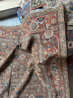 7x16 Antique Worn Persian Rug #3903