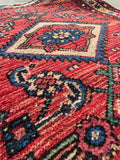 Small Vintage Rug / Handwoven Tribal Scatter Rug #4392