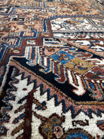 9x12 Vintage Full Pile Tribal Heriz rug / 9x12 Vintage Rug #2118