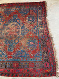 Worn Antique Soumak Flat Weave 7’5 x 12’5