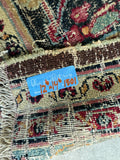 13x15 Distressed Antique Persian Rug #1501 / 12x15 Worn Vintage Rug