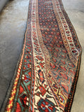 Worn Vintage Tribal Rug Runner / 3'5 x 13’4 Rug #4427