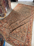 7x16 Antique Worn Persian Rug #3903