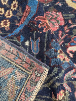 Small Antique Persian Rug with Birds #3929