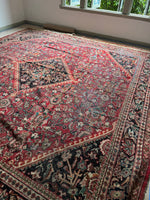 Large Square Antique Persian Rug /  10’9 x 11’ Mahal Rug #2560