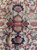 9x12 Worn Persian Rug / Mahal Rug #4191