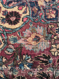 4x7 Antique Persian Rug with Berry Colors #686