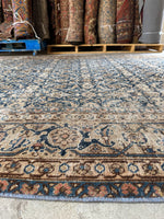 Large Worn Vintage Persian Rug / 7x10 Antique Tabriz Rug #4193