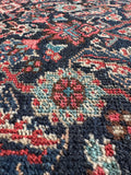 12x15 Navy Blue Antique Persian Rug / Mahal Rug #4146