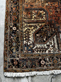 9x12 Vintage Full Pile Tribal Heriz rug / 9x12 Vintage Rug #2118