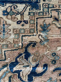 Antique Persian Heriz Rug / 8x11 Vintage Persian Rug #4522