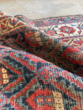 Worn Vintage Tribal Rug Runner / 3'5 x 13’4 Rug #4427