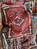 Small Vintage Rug / Handwoven Tribal Scatter Rug #4392