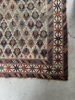 Worn Antique Tribal Rug / 3x5 Vintage Rug #921