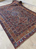 Large Vintage Persian Tribal Rug with Animal Motifs #3798