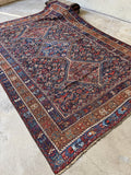 Large Vintage Persian Tribal Rug with Animal Motifs #3798