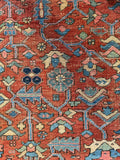 Antique Persian Heriz Rug / 8’9 x 11’4 Heriz Rug #3917