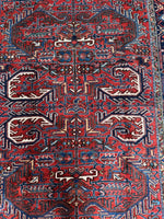Large Vintage Persian Heriz Rug / 6'5 x 9'5 Rug #4304