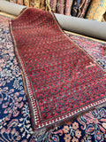 19th Century Full Pile Persian Veramin Runner / 4’3 x 10’1 Rug #3105-A