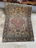 Small Floral Persian Rug / Ferahan Sarouk #4317