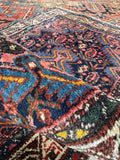 Antique Persian Scatter Rug / 2’4 x 4’3 Hamadan Rug #4368