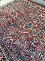 Antique Persian Mahal / 10’2 x 13’4 Rug #4044