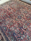 Antique Persian Mahal / 10’2 x 13’4 Rug #4044