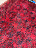 12x15 Palace Size Tribal Vintage Rug / Deep Burgundy Rug #3843