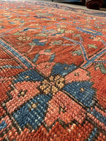 Antique Persian Heriz Rug / 8’9 x 11’4 Heriz Rug #3917