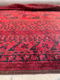 12x15 Palace Size Tribal Vintage Rug / Deep Burgundy Rug #3843