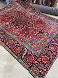 8x11 Persian Heriz Rug #3773