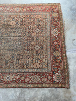 7x16 Antique Worn Persian Rug #3903