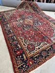 Large Heriz Rug / 6’6 x 9’7 Antique Heriz Rug (#1787)