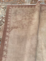 Large Neutral Vintage Rug / 8' x 9'10 Antique Chinese Rug #1263