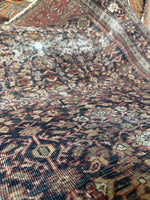 Small Antique Persian Rug / 3’5 x 4’6  Ferahan Rug #4201ML