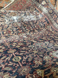 Small Antique Persian Rug / 3’5 x 4’6  Ferahan Rug #4201ML
