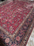10x13 Fuschia Pink Persian Rug #3322