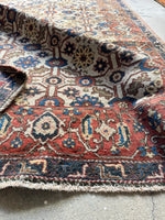 Small Vintage Persian Ivory Rug #3814ML