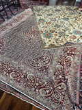 Large Antique Persian Ivory Rug / 7'9 x 10'1 Persian Mahal Rug #4023