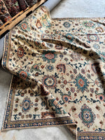 Late 19th century Sultanabad Mahal rug with paisley border.