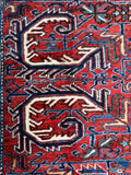 Large Vintage Persian Heriz Rug / 6'5 x 9'5 Rug #4304