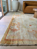 8’1 x 11’1 Antique 19th Century Rug # 2404ML / Large Vintage Rug / Neutral Rug / Beige Rug