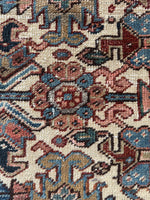 7’ x 8’4 Antique and Time Softened Gorevan Heriz Rug #4073
