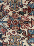 7’ x 8’4 Antique and Time Softened Gorevan Heriz Rug #4073