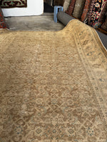 Large Warm and Neutral Antique Persian Tabriz Rug / 7’ x 10’7 Rug #TBD