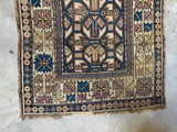 Small Vintage Tribal Rug / 3’3 x 4’7 Rug #4407