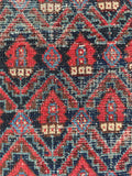 Worn Vintage Tribal Rug Runner / 3'5 x 13’4 Rug #4427