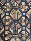 Small Vintage Tribal Rug / 3’3 x 4’7 Rug #4407