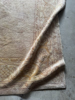 8x11 Neutral Antique Oushak Rug #3167
