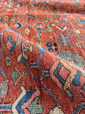 Antique Persian Heriz Rug / 8’9 x 11’4 Heriz Rug #3917